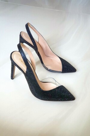 036 4169 Arka Açık Taşlı Sitiletto - Topukla Footwear