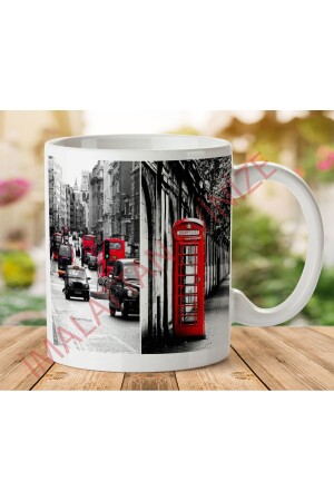 1-292 LONDON PHONE BOX Zweiseitig bedruckte Tasse. jpg - Art Hediye