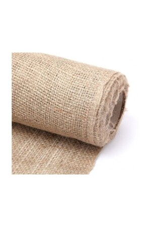 1 m Jute Kreuzstich Stroh Leinen Telis Stoff Telis Naturel - Bahat