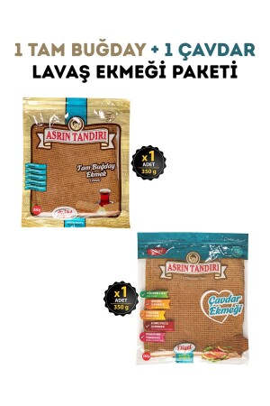 1 Paket Ekşi Mayalı Tam Buğday Lavaş Ekmeği 1 Paket Ekşi Mayalı Çavdar Lavaş Ekmeği - Asrın Tandırı