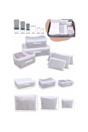 1. Sınıf Seyahat Valiz Çantası Düzenleyicisi 6 Parça - Özlem Toys