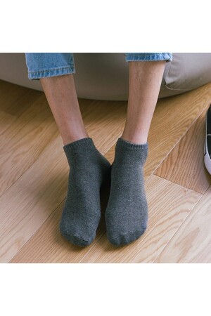 10 Çift Pamuklu Çok Renkli Erkek Patik Çorap Bilek Boy O-13 - 2
