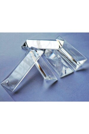 10 Cm Boyutunda Tek Delikli Cam Avize Taşı. (10 Adet - Şeffaf Renk) - Avizemoda