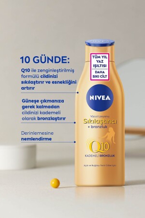 10 Günde Q10 Sıkılaştırıcı ve Kademeli Bronzlaştırıcı Vücut Losyonu 2 X 200 Ml - Nivea