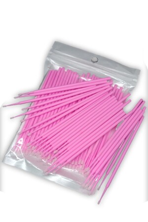 100 Adet Ipek Kirpik Microblading Kalıcı Makyaj Için Microbrush Fırçası 100 Adet - Armonikonya