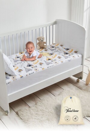 100 % Baumwolle – flüssigkeitsbeständig – Muster der amerikanischen Ureinwohner – elastisches Laken für Babys und Kinder – Matratzenschoner-Matratzen - Vionel Home