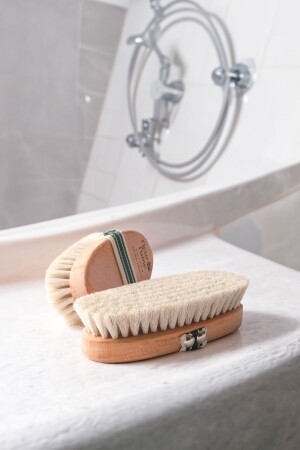 %100 Doğal At Kılı Selülit Fırçası (Saklama Kesesi Hediyeli) - Fleur Fume