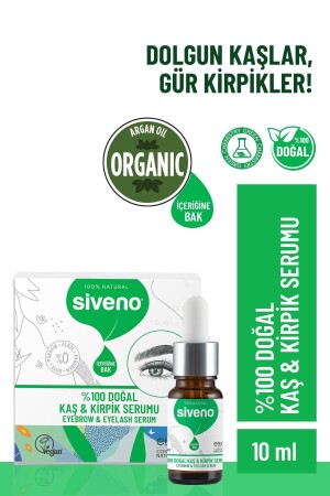 100 % natürliches Augenbrauen- und Wimpernserum, Kräuterverstärker, revitalisierendes Intensivpflegeöl, vegan, 10 ml - Siveno