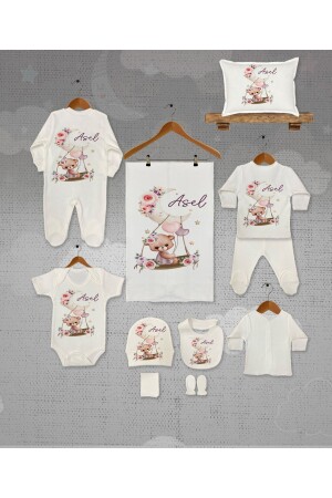 %100 Organik Isme Özel 11'li Hastane Çıkışı - Bebewini