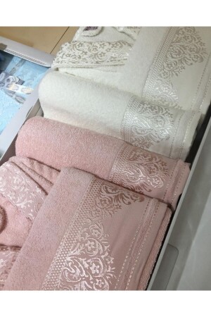 %100 Pamuk Kadın-Erkek Aile Bornoz Seti - Fiesta