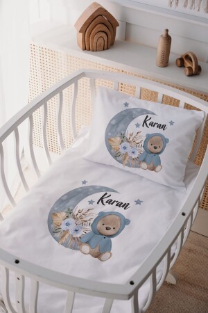 %100 Pamuk Saten Anne Yani Beşik Nevresim Takımı - Lilabio