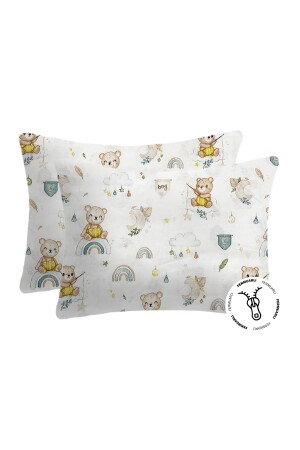 %100 Pamuklu Fermuarlı Bebek Yastık Kılıfı 35x45 ( 2 Adet ) - Lief Home