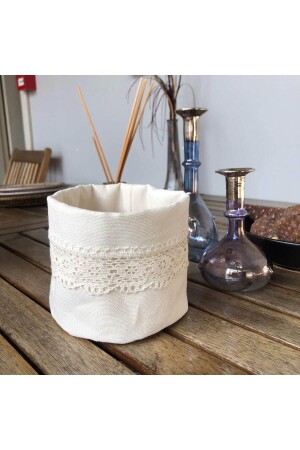 %100 Pamuklu Havlu Sepeti- Çok Amaçlı Saklama Organizer Kutu Pamuklu Sepet - Dost