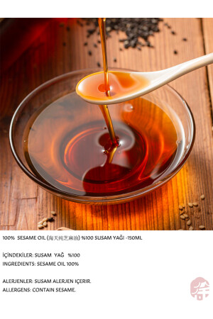 %100 Susam Yağı ( 100% Sesame Oil) -150ml xsgd694755 - 2