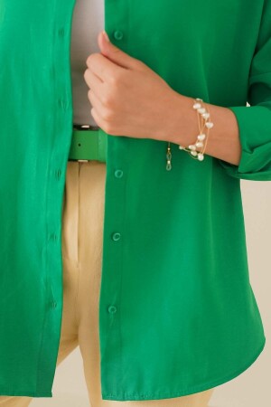 103901 Übergroßes Basic-Hijab-Hemd – Grün 103901BGD19 - 4