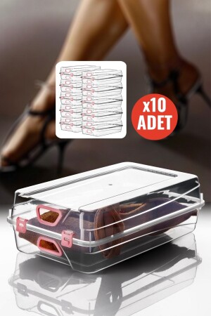 10'lu Set Kadın Ayakkabı Saklama Kutusu - Nandy Home