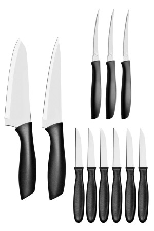 11 Parça Profesyonel Şef Bıçak Seti - Ultra Keskin Bıçaklar Meyve Kahvaltı Bıçağı MCH08870 - 2