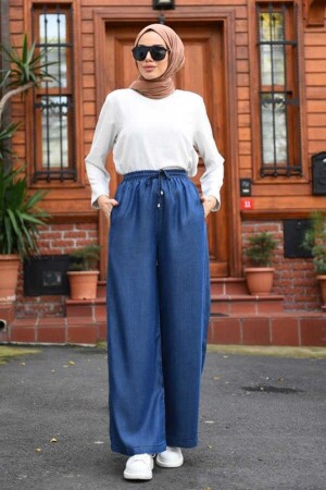 1105-lastikli Pantolon Koyu Mavi - Neways