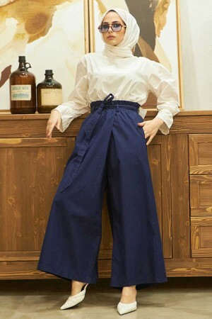 1119-lastikli Pantolon Etek Lacivert - Neways