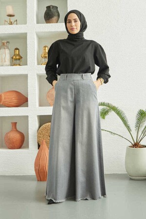 1153-Bol Paça Pantolon Etek Gri - Neways
