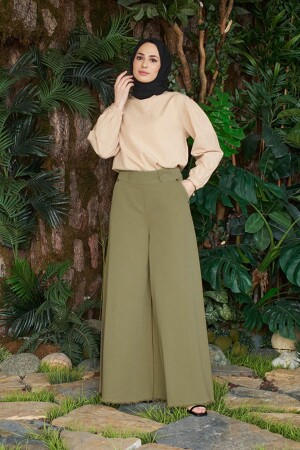 1153-püsküllü Pantolon Etek Haki - Neways