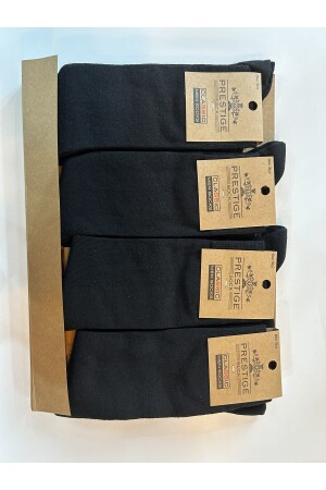 12 Paar einfarbige schwarze Unisex-Baumwollsocken für 4 Jahreszeiten PML241 - 3