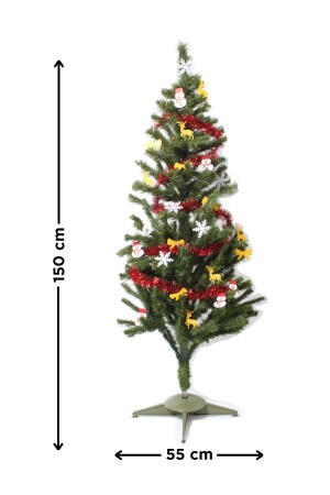 150 cm Sparsames Weihnachtskiefern-Set 2 8682450305236 - 1