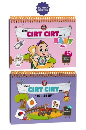 16-24 Ay Cırt Cırtlı Kitap ve Cırt Cırt Vakti 9-16 Ay Baby Girl - Çocuk Akademi