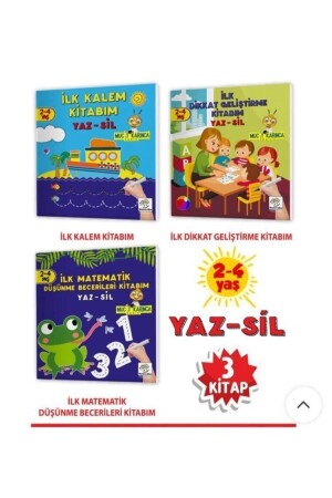 2-4 Yaş Mucit Karınca Serisi Yaz-sil Kitaplar - Yükselen Zeka Yayınları
