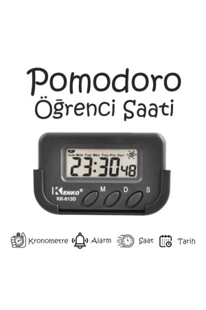 2 Adet - Pomodoro Öğrenci Saati Kronometreli Ders Çalışma Saati 8387233770745 - 2