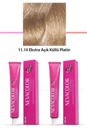 2 li Set Premium 11.10 Ekstra Açık Küllü Platin - Kalıcı Krem Saç Boyası 2 X 50 g Tüp - Toptan Bulurum