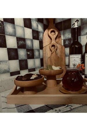 2 Set Ahşap Sunum Kahve Sunum Dekor Peynir Sunum Mumluk Çok Amaçlı ayr2558456 - ayrawood