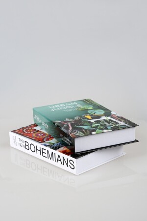 2-teilige dekorative Bücherbox im Bohemian-/Dschungel-Stil iray03 - 2