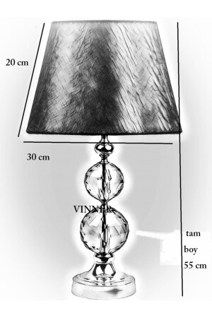 2-teiliger Globus-Lampenschirm aus goldenem Kristall ABJ2112014 - 2