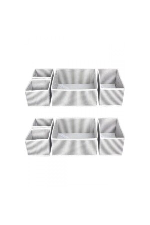 2-teiliges 4-teiliges Mehrzweck-Schrank- und Schubladen-Organizer-Box-Set HML-33432 - HOMELİFE EV TEKSTİL