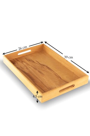 2-teiliges Präsentationstablett und dekoratives Tablett aus Holz – Nova Tray Nova0001 - 3