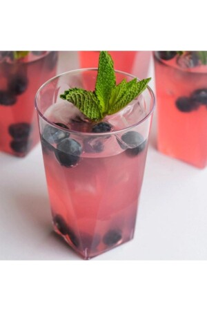 20 Adet Lüks Kristal Şeffaf Plastik Kokteyl Parti Bardağı 10 Oz - 296 Ml - Eliz Concept