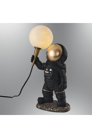 2050-2-19 Astronot Masa Lambası Siyah - 2