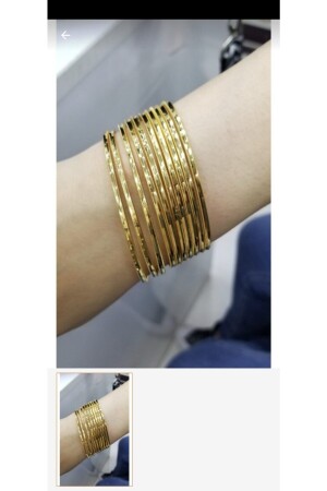 22 Ayar Altın Kaplama Ajda Bilezik - Barış Gold Altın Kaplama