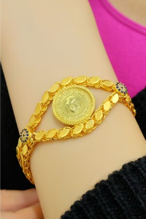 22 Karat Viertel-Pailletten-Armband - Aytekgold