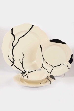 24 Parça 6 Kişilik Porselen Yemek Takımı Seti P258.891109 - Mikasa Moor