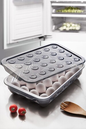 24'lü Kilitli Kapaklı Buzdolabı Içi Yumurtalık - Yumurta Saklama Kabı MCH09041 - 1