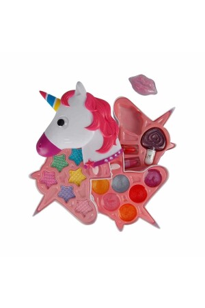 2602 Unicorn Şekilli 3 Katlı Makyaj Güzellik Seti - Sunman