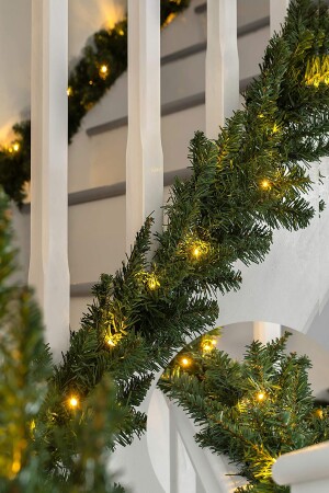 270cm Işıklı Garland Büyük Boy Yılbaşı Ağaç Çam Dalı Dekoratif Ledli Günışığı Yeni Yıl Dekor Süsleri 300920221016 - 3