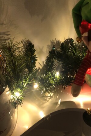 270cm Işıklı Garland Büyük Boy Yılbaşı Ağaç Çam Dalı Dekoratif Ledli Günışığı Yeni Yıl Dekor Süsleri 300920221016 - 4