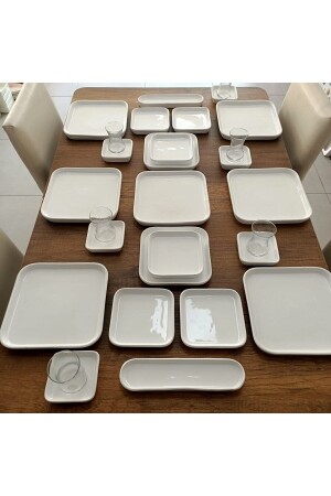 29 Parça Woodland Serisi Kahvaltı Takımı Yemek Takımı - Mekhome