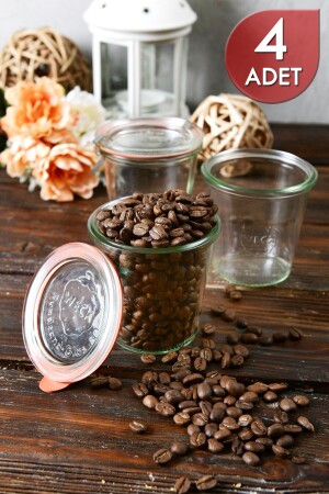 290 Ml Cam Saklama Kavanoz Seti (4 Adet) 153.01.01.036 - Weck