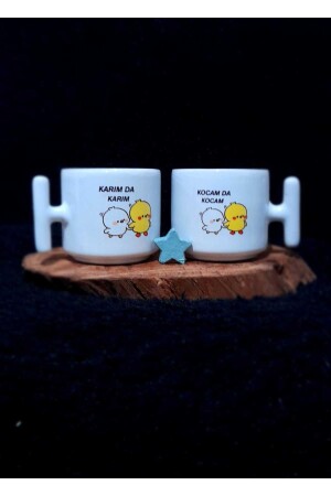 2er-Set Becher mit doppelseitiger Aufschrift „My Wife's Wife – My Husband's Husband“. - Gamefruy