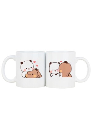2er-Set Geschenkbecher Valentinstag Bubu Dudu Love Geburtstagstasse Besondere Kaffeetasse (KERAMIK) - Oxvin