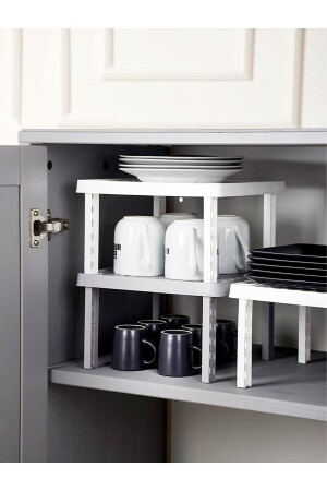 2'li Kare Ayaklı Raf Düzenleyici Ve Yükseltici - Dükkanönü